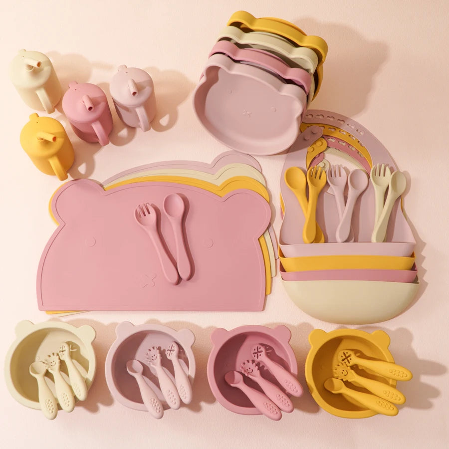 The First Bites 10-Piece Complete Silicone Feeding Set