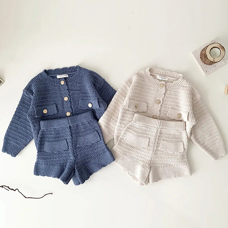 Cozy Cardigan and Shorts Set