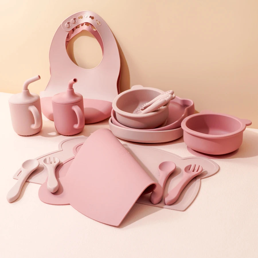 The First Bites 10-Piece Complete Silicone Feeding Set