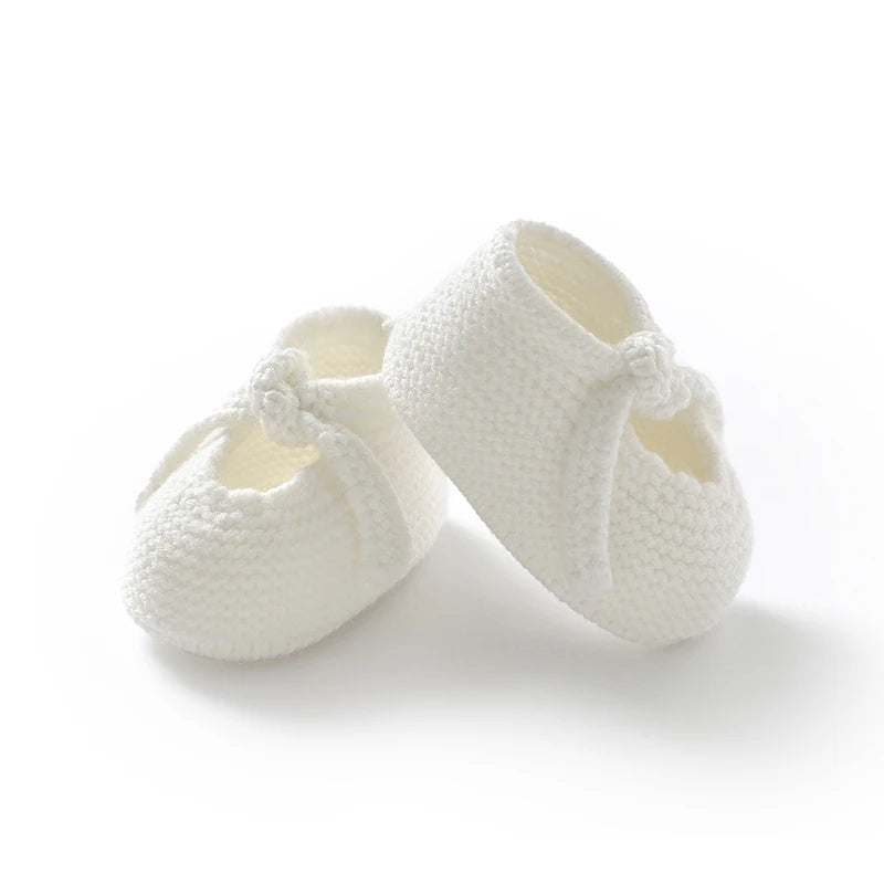 Soft Knitted Newborn Baby Booties & Bed Boots