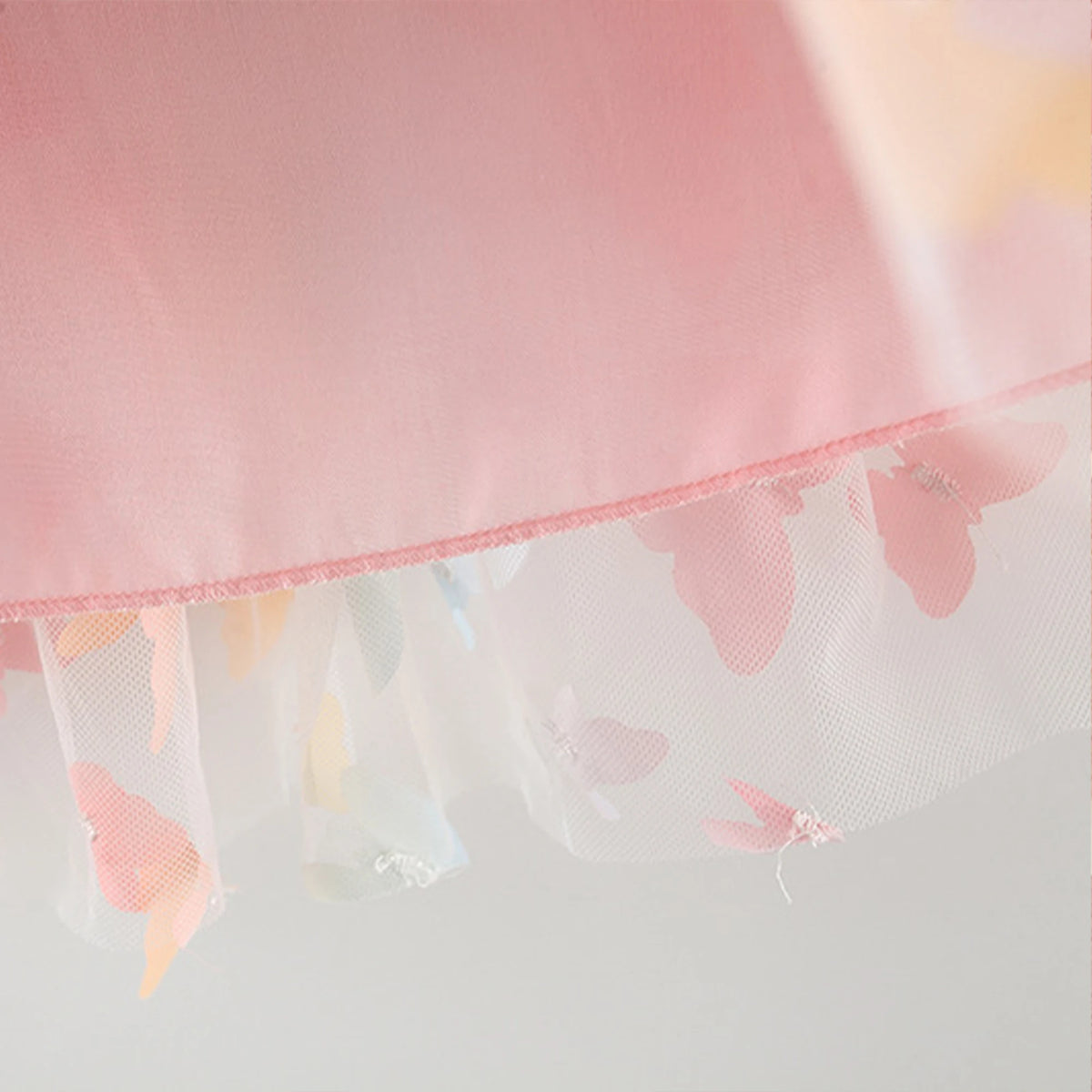 Colorful Birthday Party Outfit with 3D Wings & Tulle Skirt