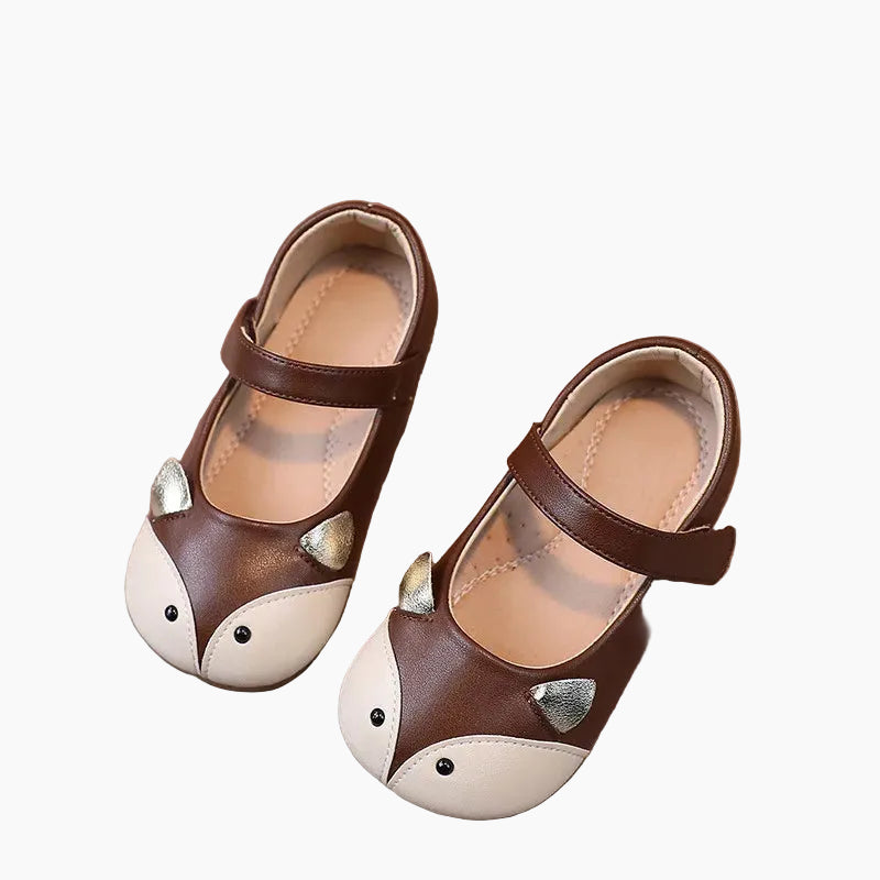 Girls Fox Closed-Toe Sandals – Cartoon Summer Shoes