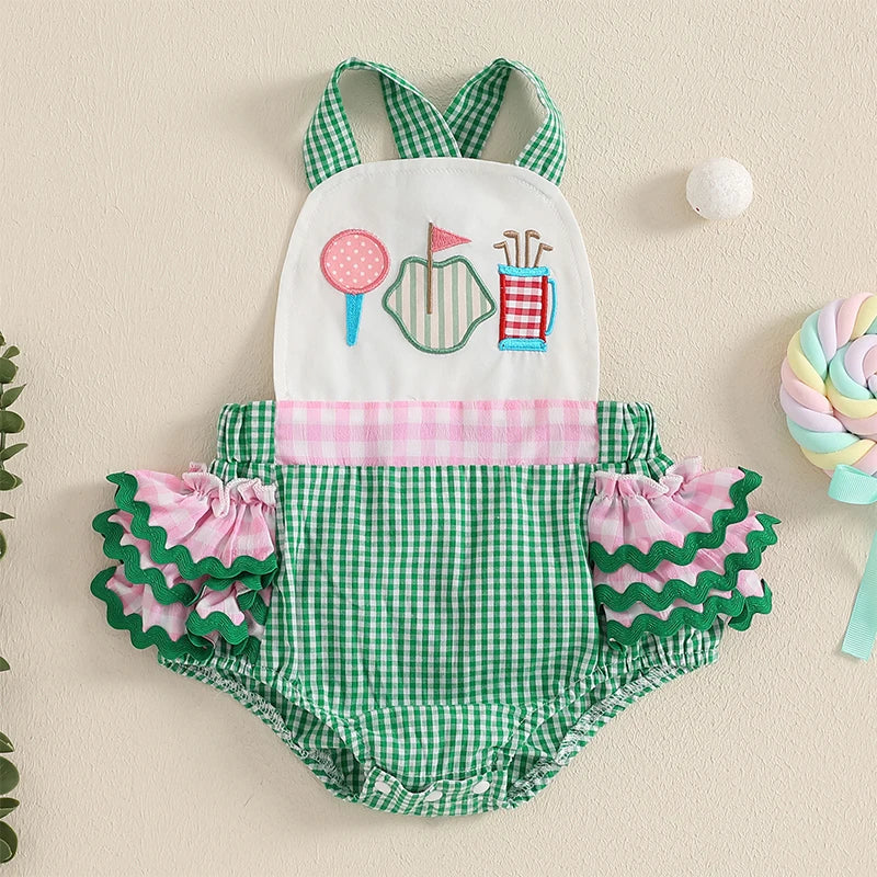 Baby Girl Summer Golf Romper