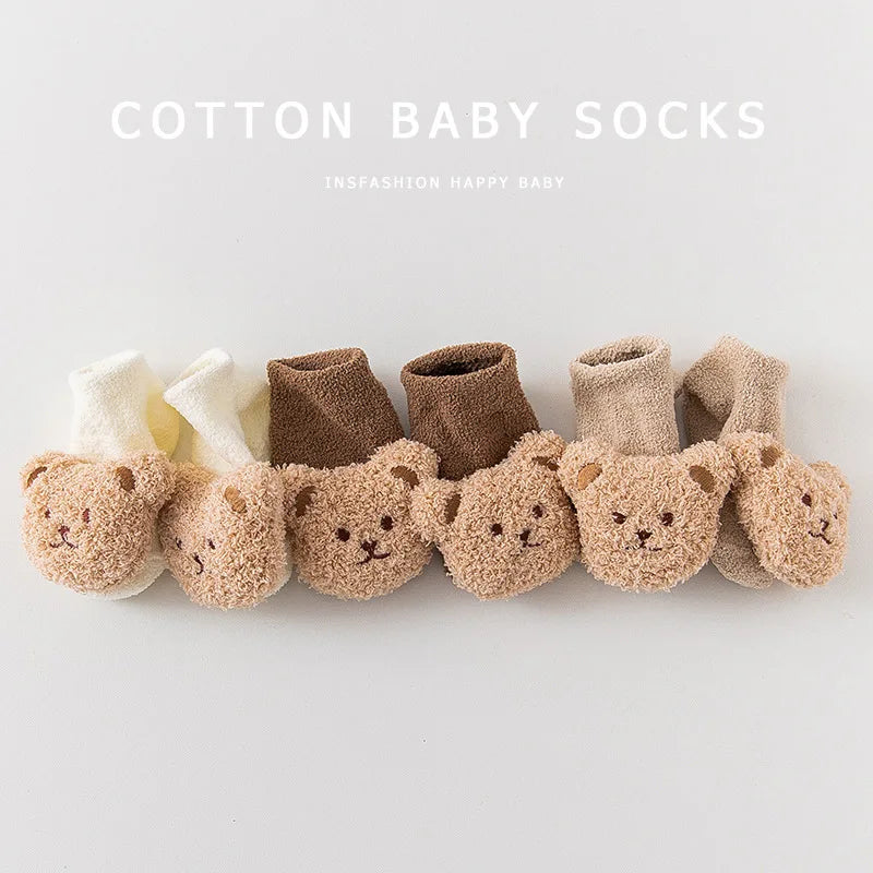 Knitted Beanie & Sock Set for Newborns