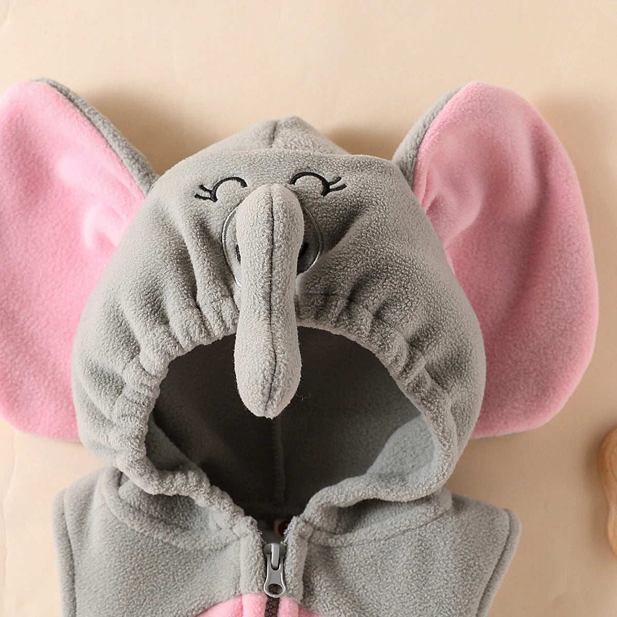 Baby Elephant Mouse Romper Costume with Pink Stockings