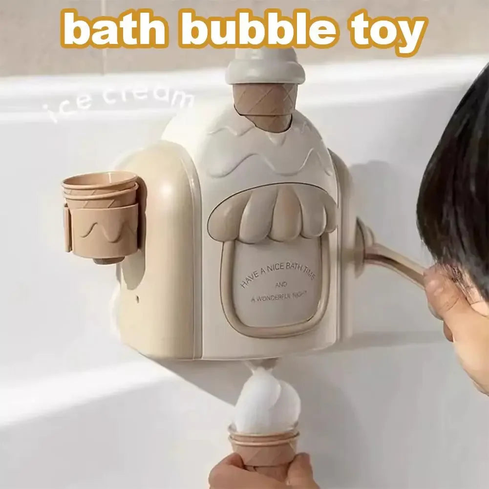 Bubble Foam Ice Cream Maker Bath Toy