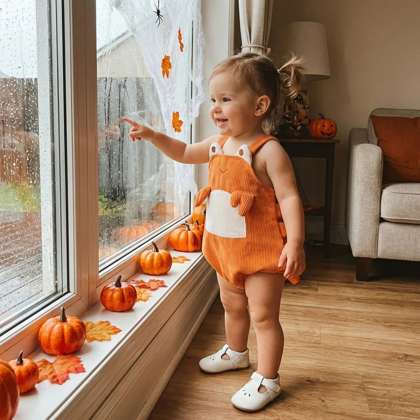 Baby Crab Halloween Costume Romper – Sleeveless Outfit