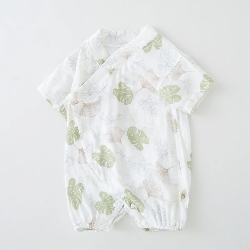 Baby Double Layer Muslin Kimono Onesie