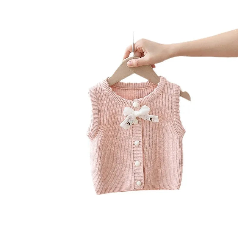 The Bunny Bow Knit Vest