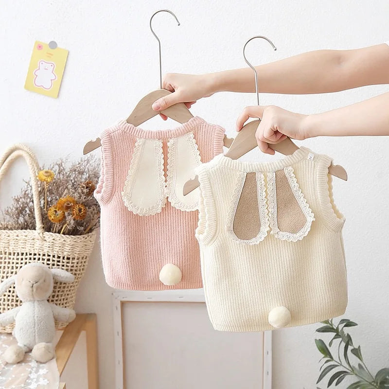 The Bunny Bow Knit Vest