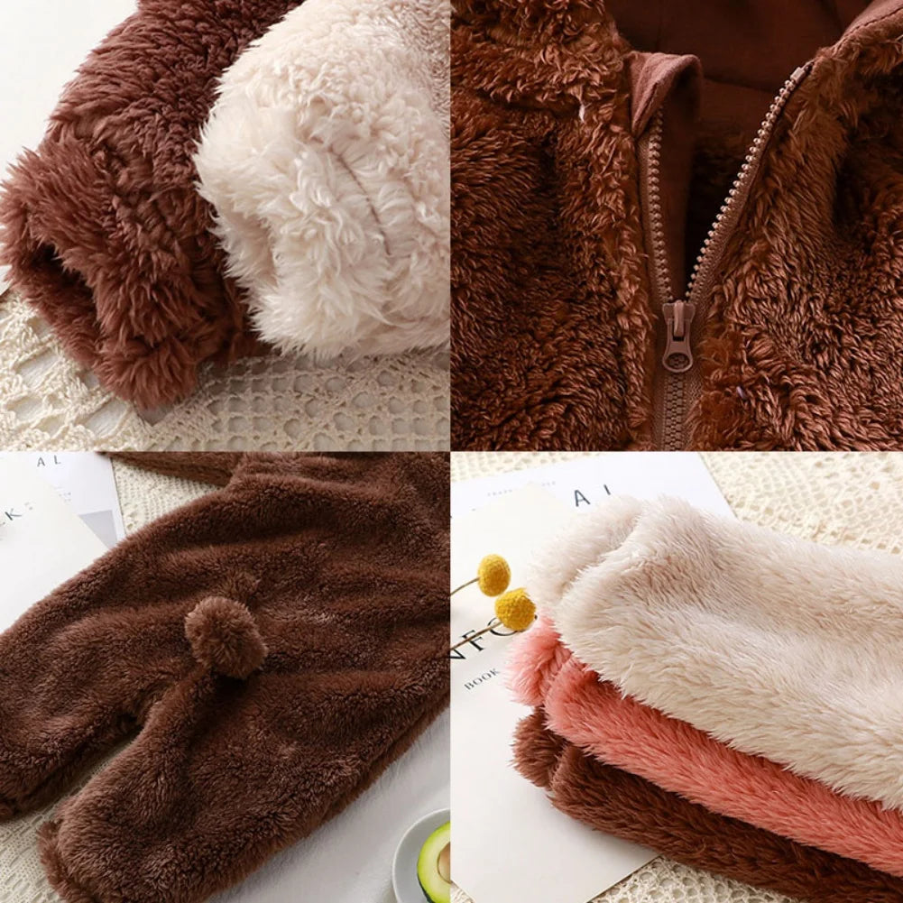 Bear Fleece Baby Romper