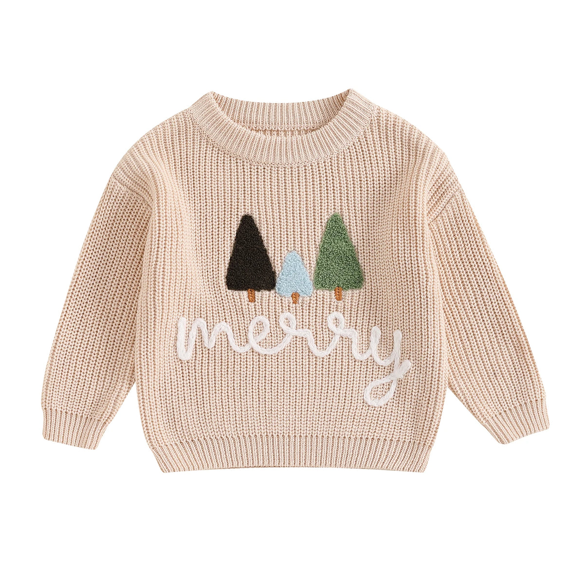 Baby & Toddler Christmas Embroidered Knit Sweater