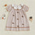 Toddler Girl Rugby Embroidered Plaid Dress