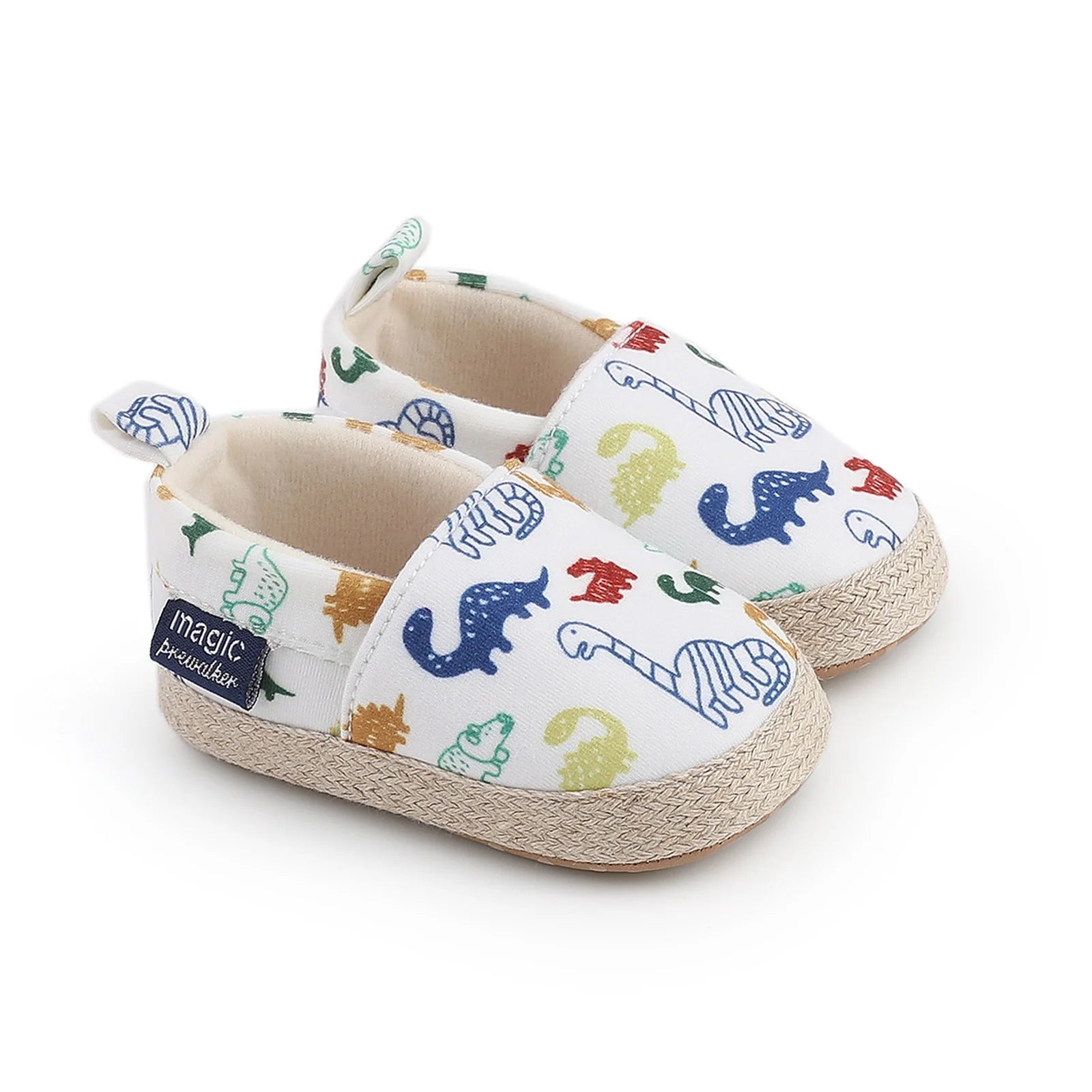 Baby Unisex Dinosaur Print Slip-On First Walker Shoes