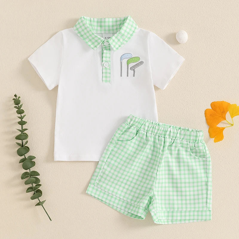 Baby Boy Golf Outfit Set