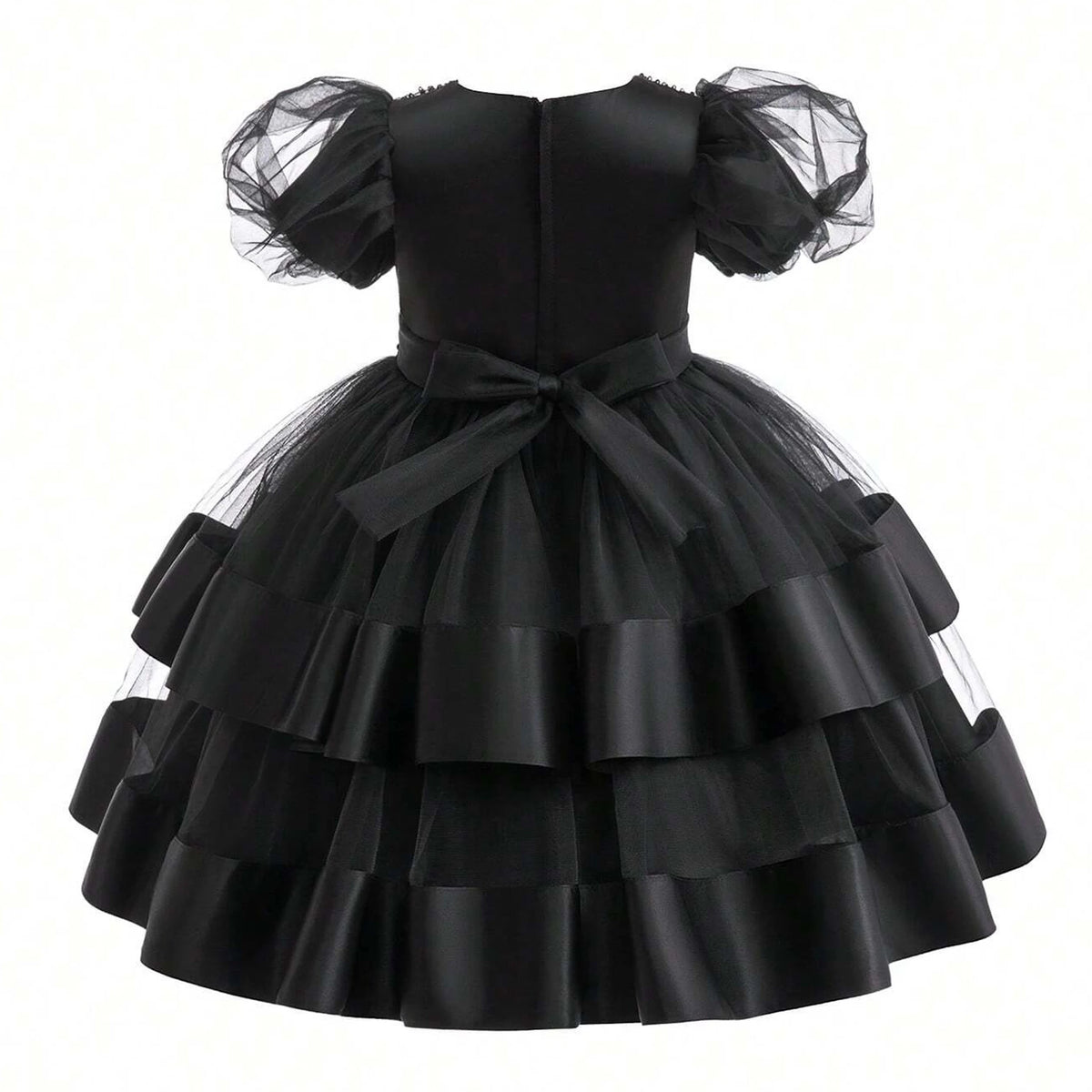 Elegant Black Princess Dress for Girls