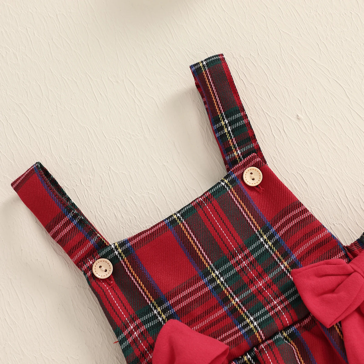 Baby Girls' Christmas 3-Piece Romper Outfit Set