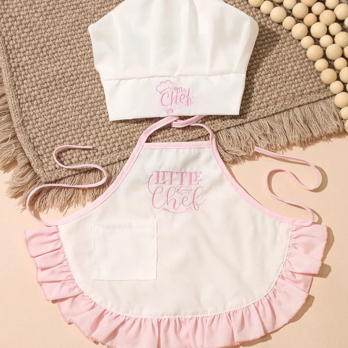 Baby Chef Costume Set with Apron & Hat
