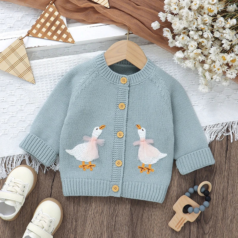 The Waddling Geese Pocket Knit Cardigan