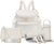 5-in-1 Leather Diaper Backpack Set for Stylish Moms