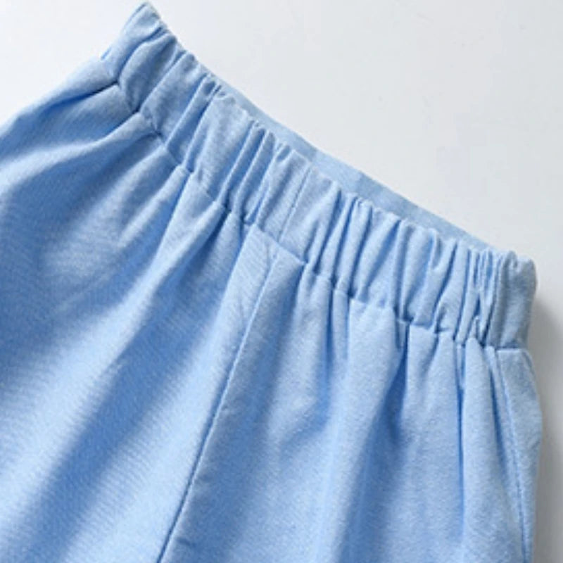 Baby Boy's Classic Blue and White Short Set