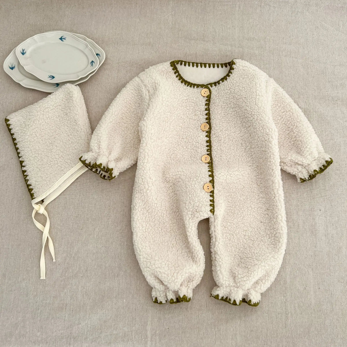 Baby Fleece Plush Warm Romper
