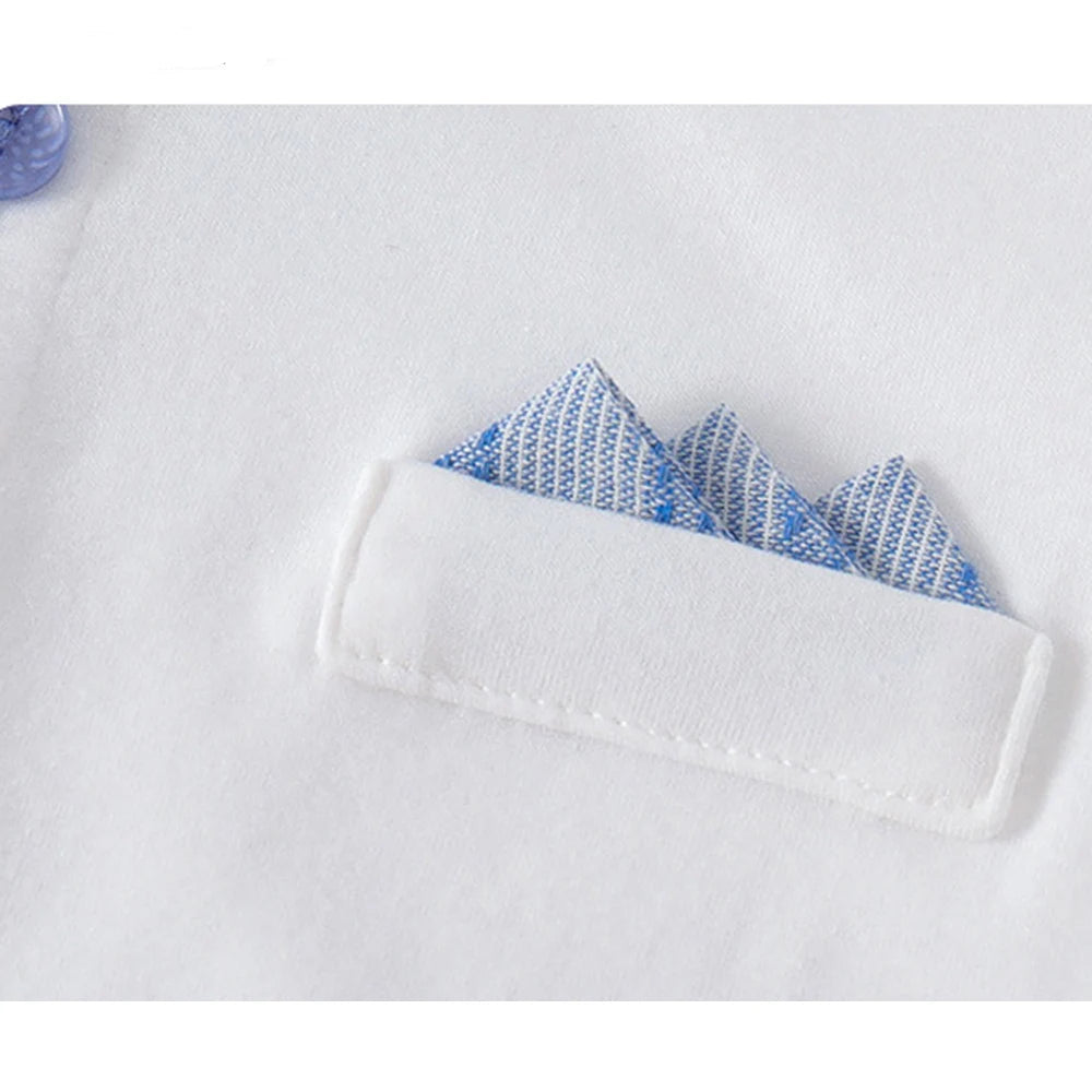 4-Piece Baby Boy Formal Romper, Shorts & Cap Set