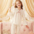 Girls Long Sleeve Lace Pajamas Set