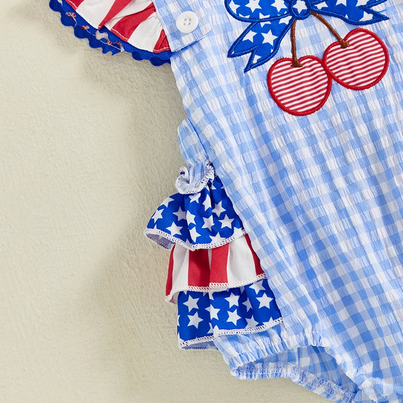 Summer Independence Day Infant Baby Girls Bodysuit