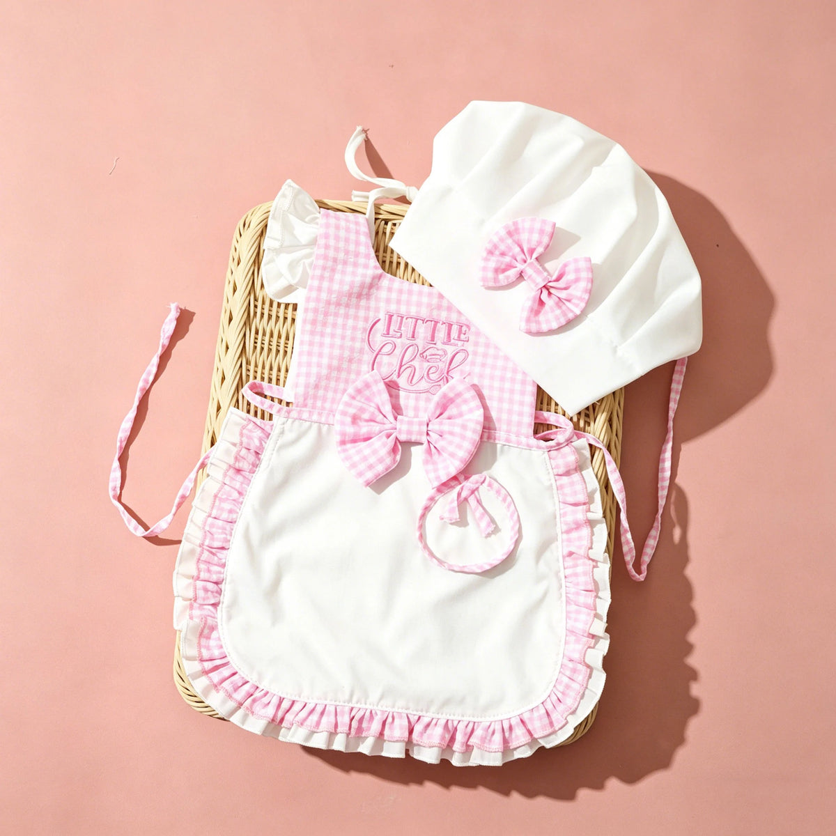 Newborn Chef Apron and Hat Costume Set
