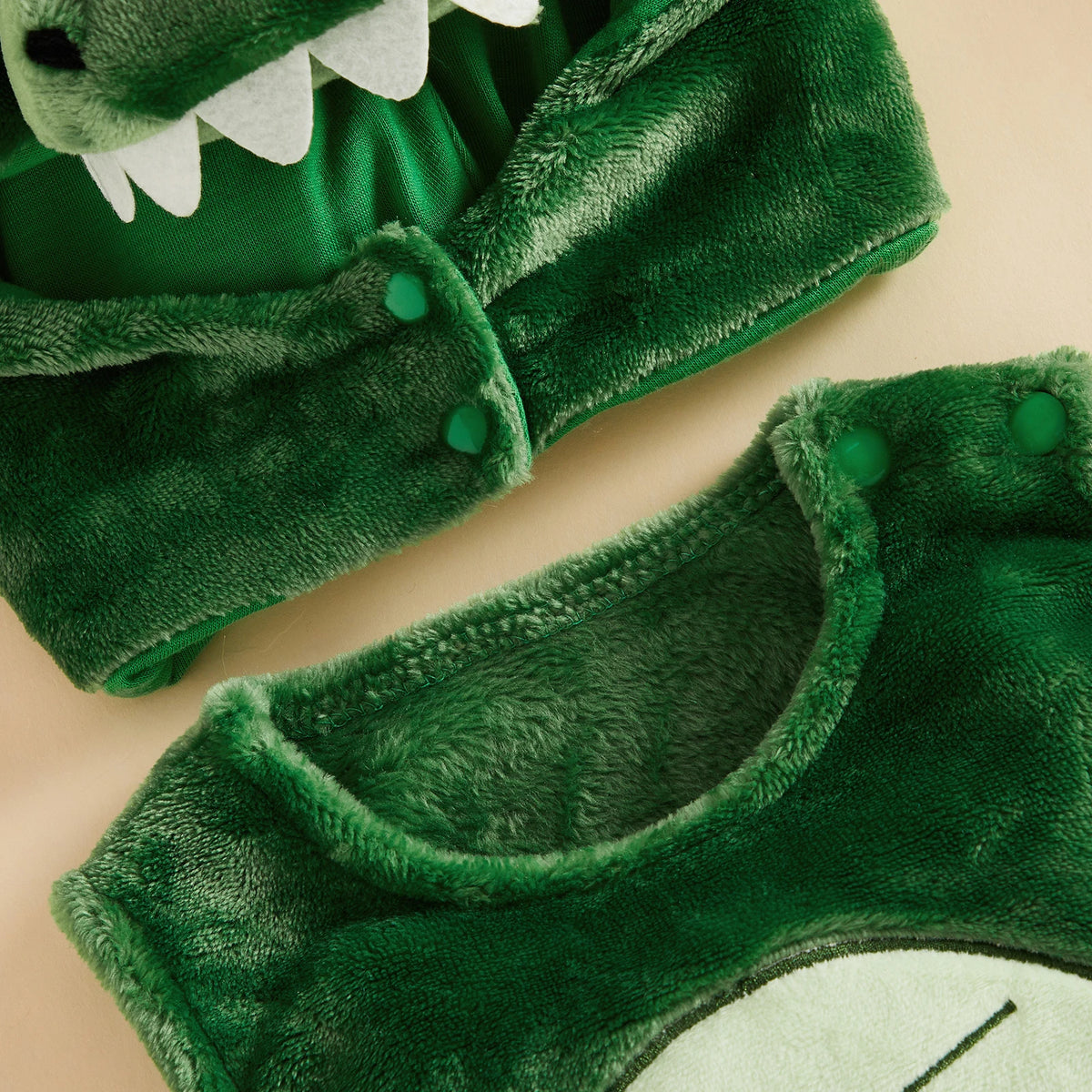 Baby 3-Piece Costume Romper Set with Hood & Socks