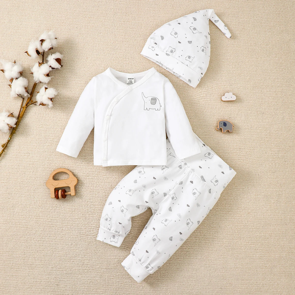 Newborn Elephant 3-Piece Set