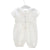 Ivory Baby Baptism Jumpsuit with Hat