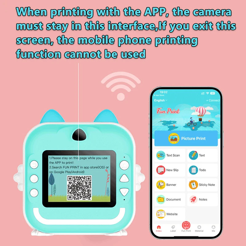 Kids Instant Print Digital Camera