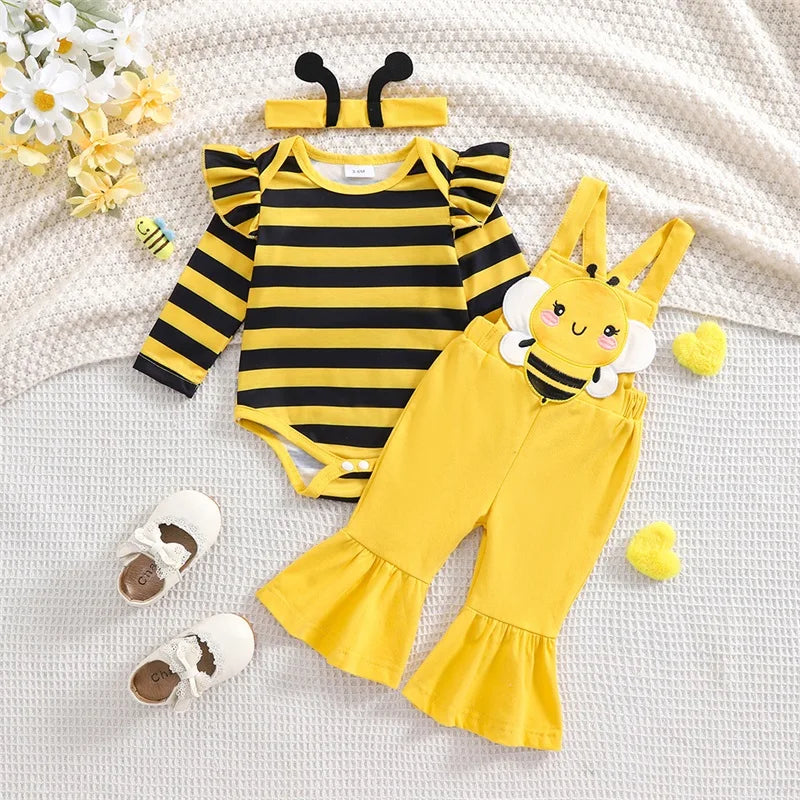 Baby Girl Bee Costume Set