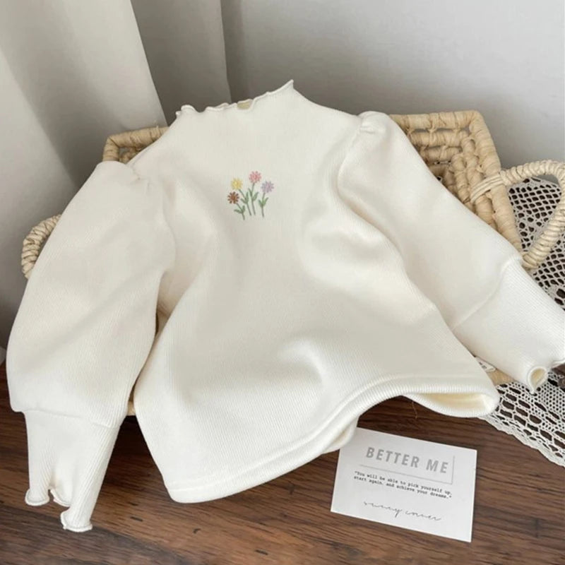 Soft and Warm Embroidered Top