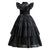 Gothic-Inspired Black Dress Costume for Girls