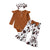 Animal Print Flare Pants Outfit for Baby Girls