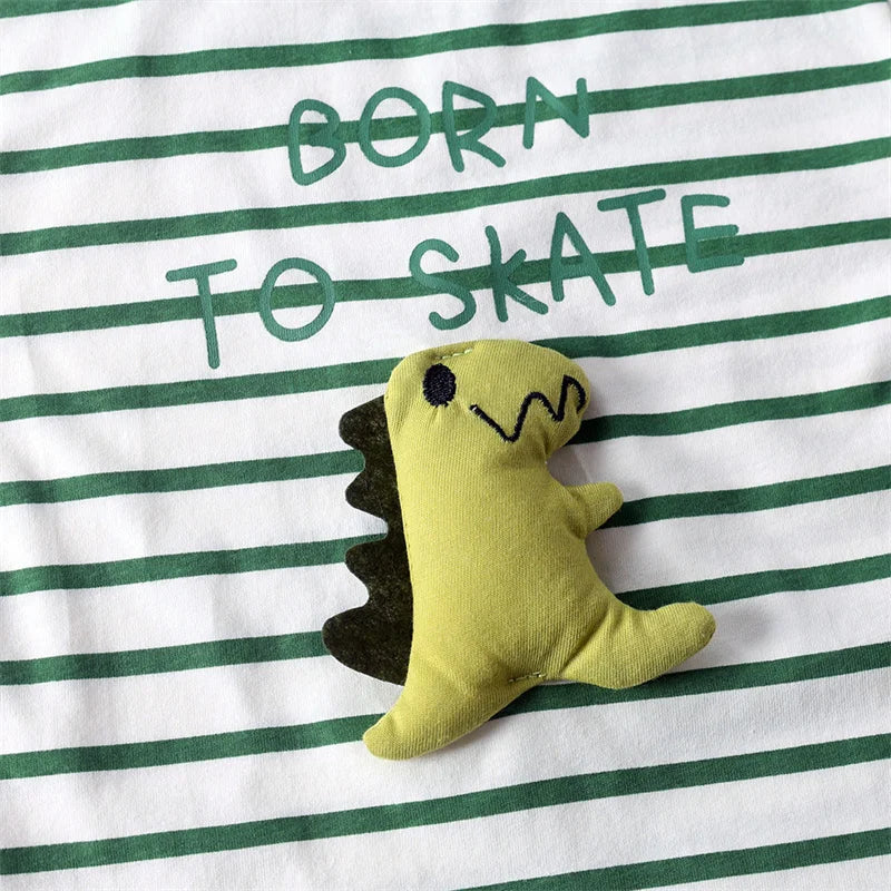 3D Appliqué T-Shirt & Shorts Set