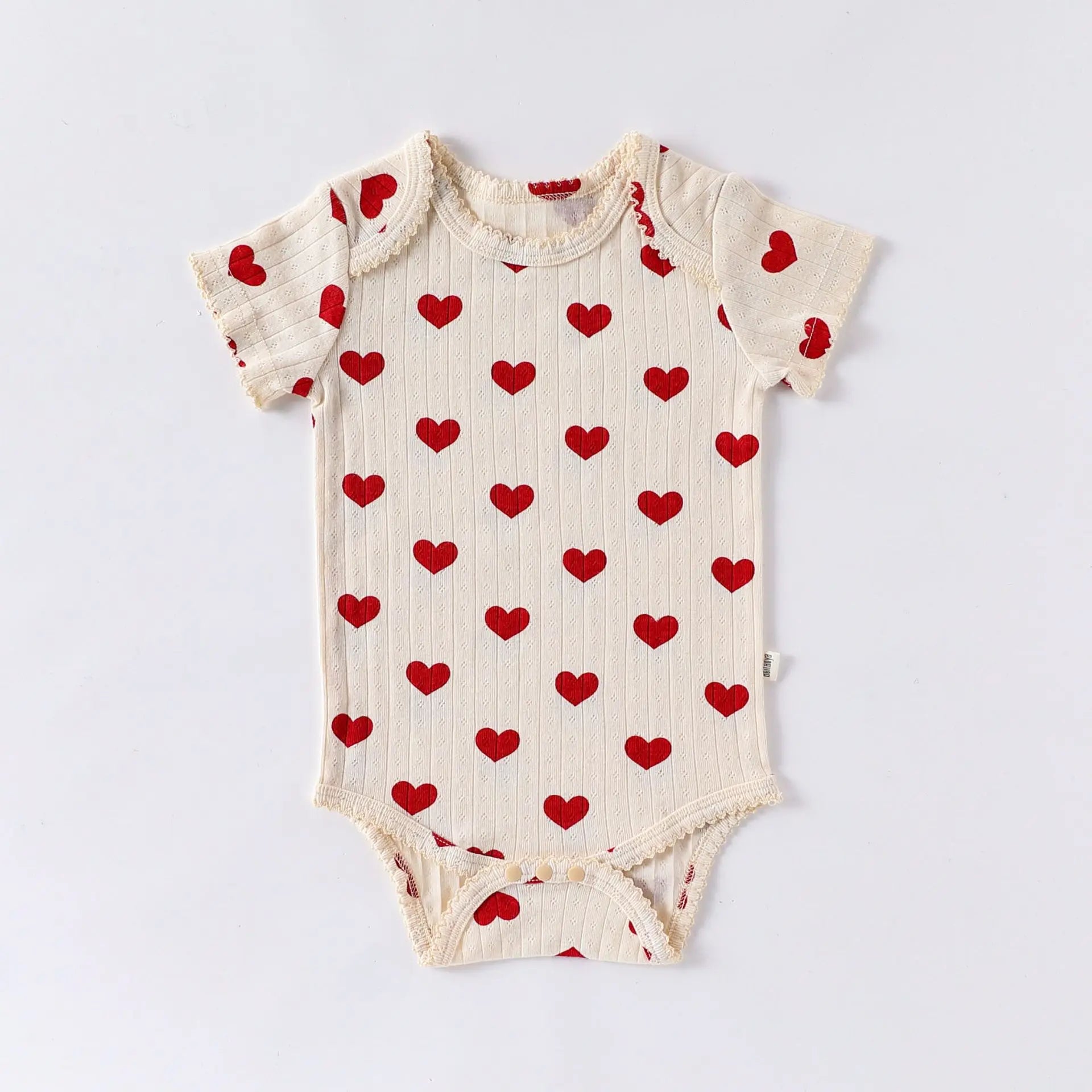 Sweet Heart Print Baby Romper