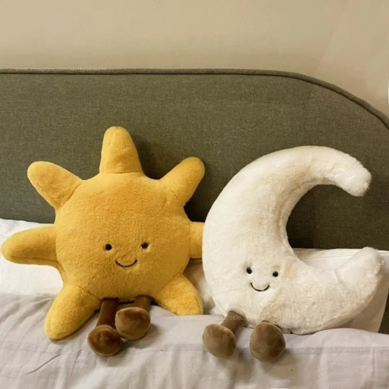 Cute Moon & Sun Plush Pillow