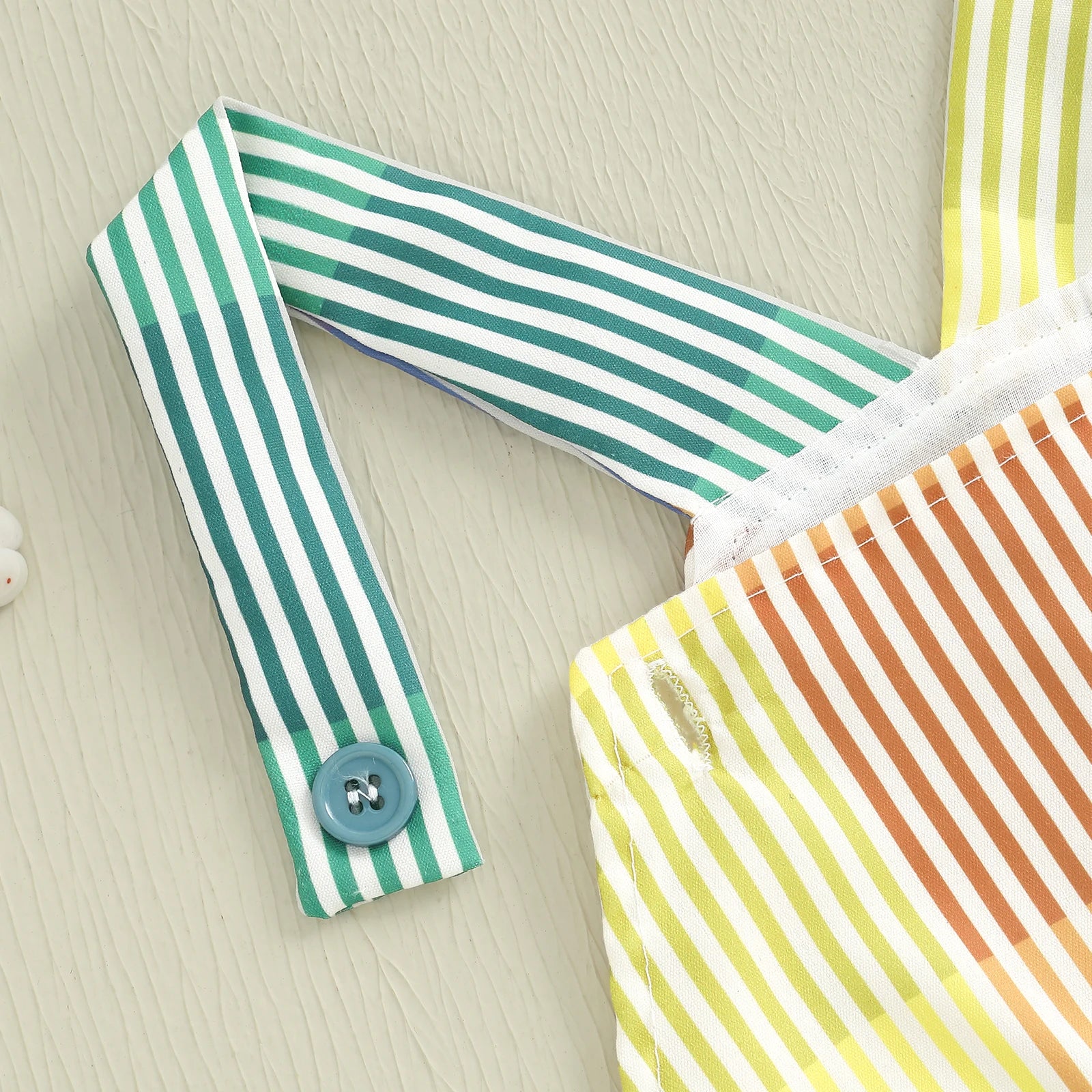 The Rainbow Stripe Overalls