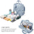 Stylish Waterproof Diaper Backpack with Pacifier Holder