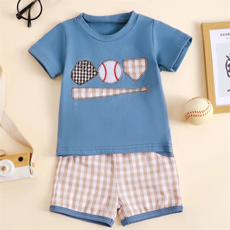 Baseball Themed Baby Outfit