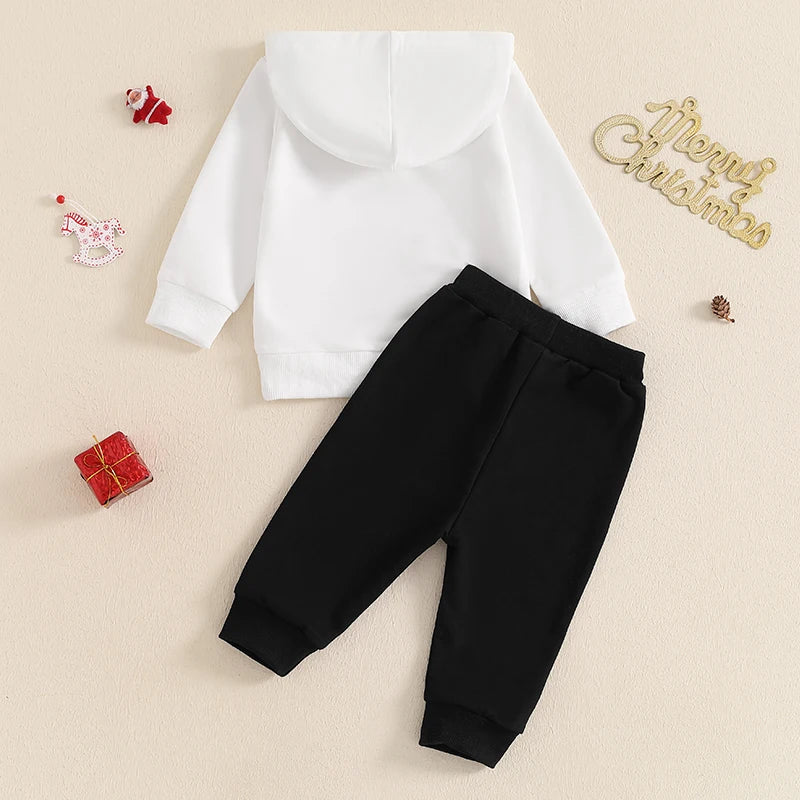 Snowman Face Hoodie & Pants Set