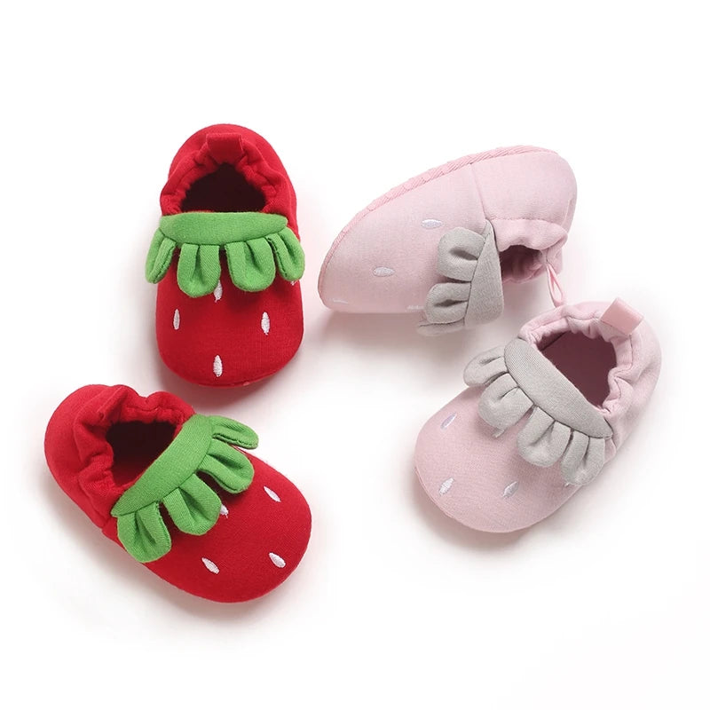 Baby Walking Shoes - Cartoon Soft Sole Slip-on Infant Crib Sneakers