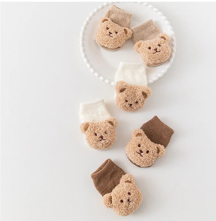 Knitted Beanie & Sock Set for Newborns