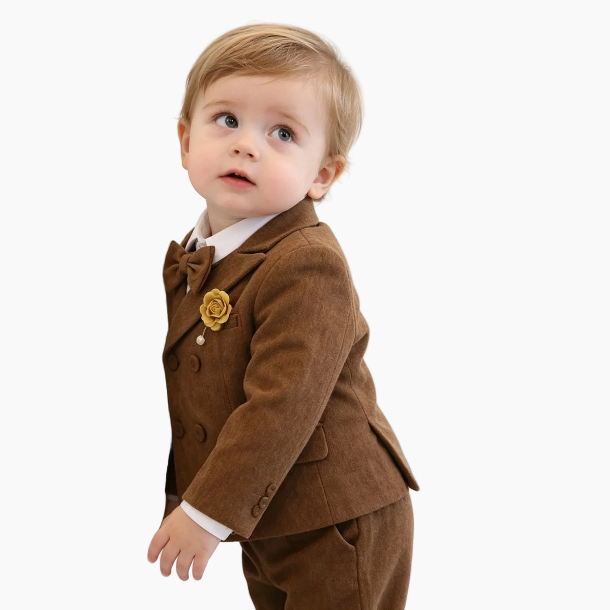 Toddler Boys' Corduroy Double-Breasted Suit Set
