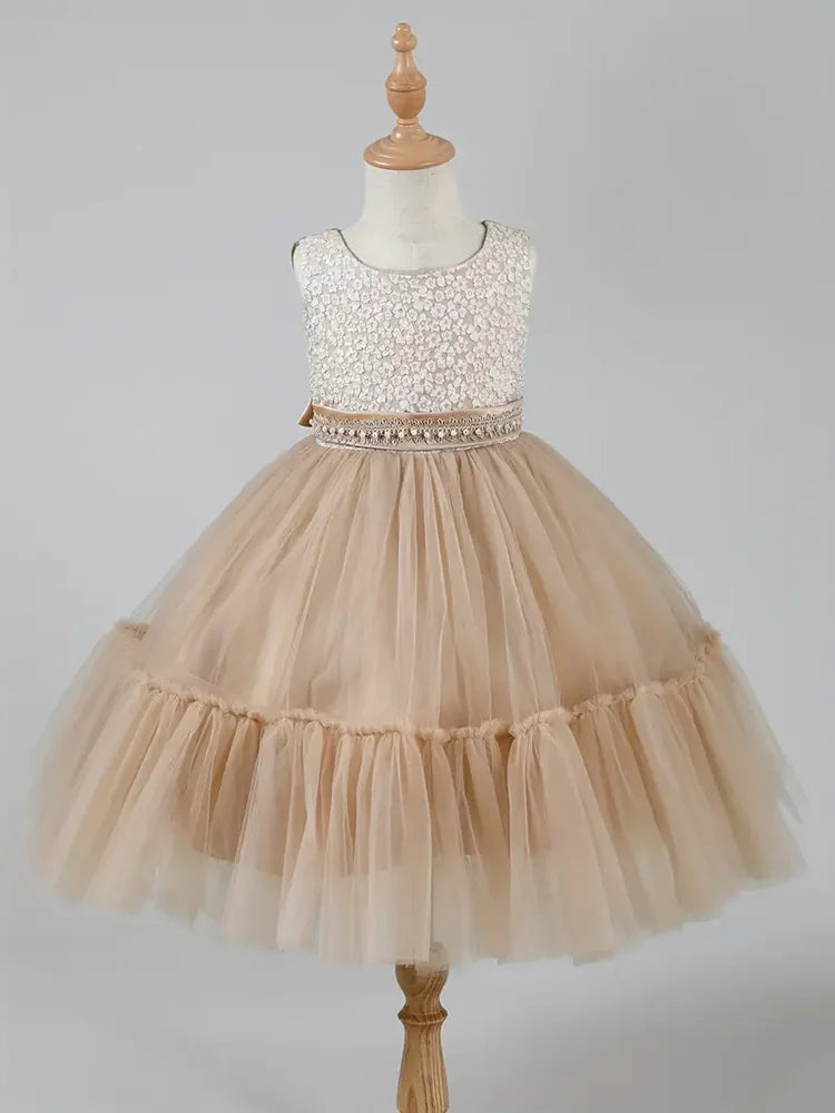 Girls’ Princess Dress and Coat Set