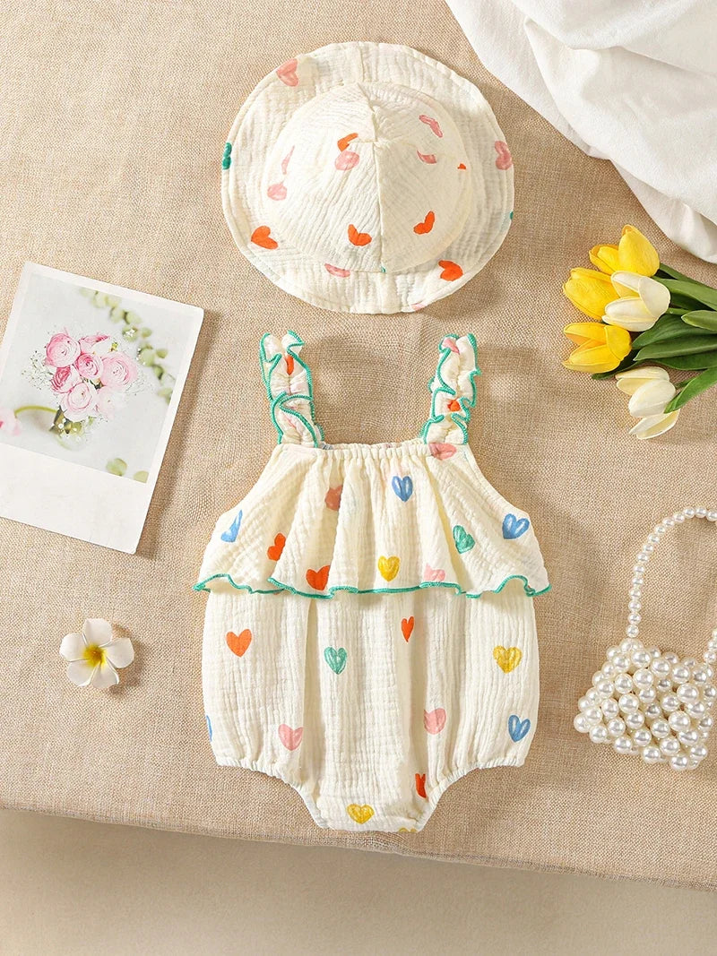 Baby Girl Summer Romper Set